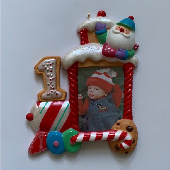 Baby Christmas Photo Frame Picture Holder Ornament - Picture 3 of 8